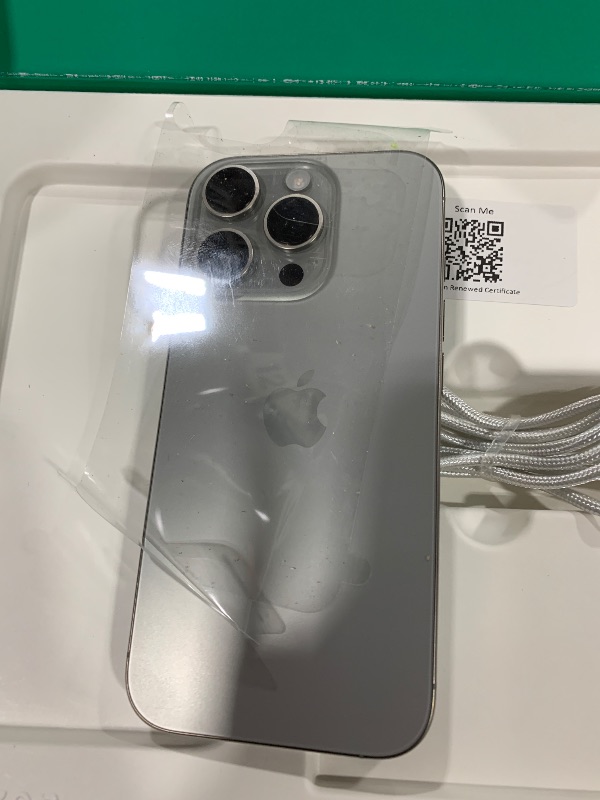 Photo 1 of Apple iPhone 16 Pro, US Version, 256GB, Natural Titanium - Unlocked (Renewed Premium)
