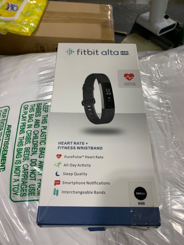 Photo 1 of Fitbit Alta HR, Black, Small (US Version)