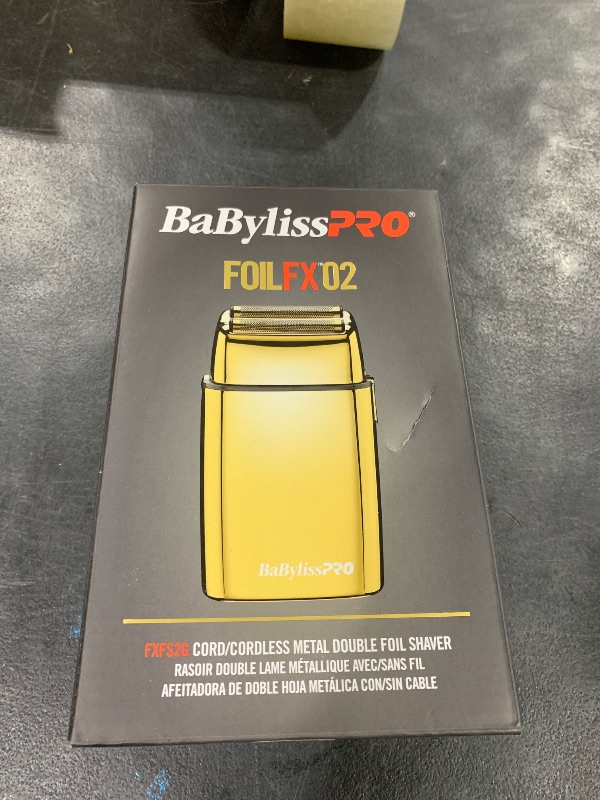 Photo 1 of BaBylissPRO Baberology Double Foil Shaver FXFS2G GOLDFX Professional Electric Shaver