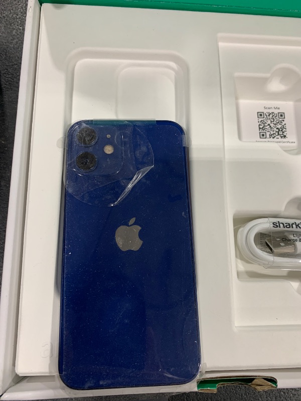 Photo 1 of Apple iPhone 12 Mini, 64GB, Blue - Unlocked (Renewed Premium)