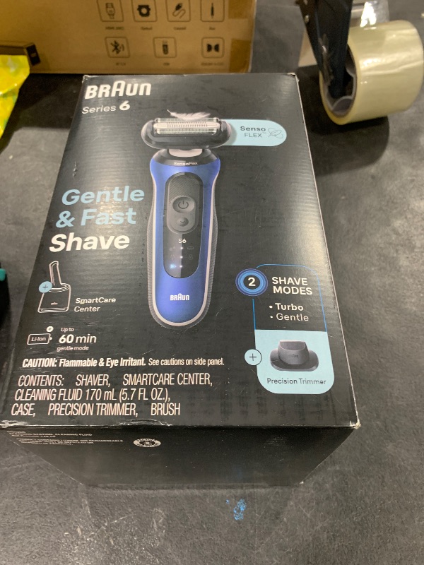 Photo 1 of Braun Electric Shaver for Men, Series 6 6172cc, Wet & Dry Shave, Shaving Kit with SmartCare Center and Precision Trimmer
