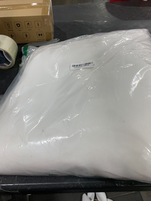 Photo 1 of Mytee Products 6' x 8' White Canvas Tarp 12oz - Water Resistant & Breathable - Heavy Duty Tarps - Multipurpose Tarpaulin Cover for Camping Tent