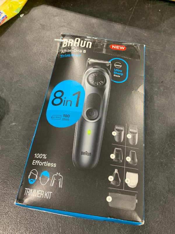 Photo 1 of Braun All-in-One Style Kit Series 5 5480, 8-in-1 Trimmer for Men with Beard Trimmer, Body Trimmer for Manscaping, Hair Clippers & More, Ultra-Sharp Blade, 40 Length Settings, Waterproof