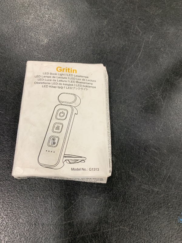 Photo 1 of Gritin Reading Light, Rechargeable Book Light for Reading in Bed - Eye Caring 3 Color Temperatures, 5-Level Dimmable Brightness, Long Lasting, Compact Size Clip on Book Lamp for Bookworms-Pink