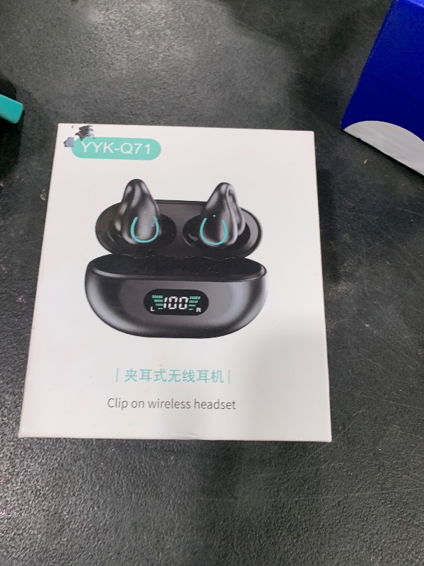 Photo 1 of TUTGLOBAL Ear Buds Wireless Bluetooth Earbuds 5.3,Ultra Open Ear Earbuds,Clip on Headphones,Sports Earphones Built-in Mic with Charging Case,Extra Armband Phone Holder,Aware of Surroundings