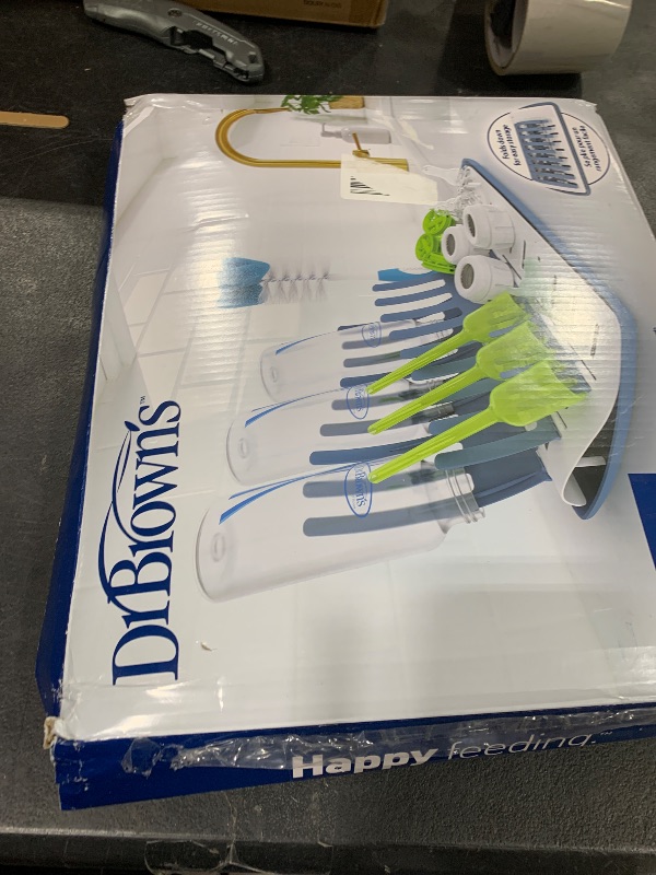 Photo 1 of Dr. Brown's Folding Baby Bottle Drying Rack for Easy Storage, Dry Nipples, Pacifiers and Other Baby Essentials, BPA-free