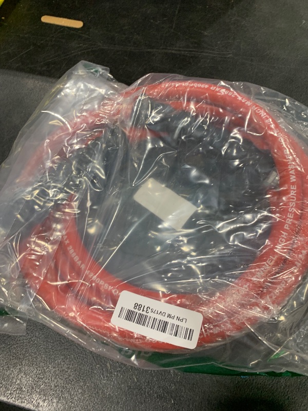 Photo 1 of Pressure Washer Whip Hose Reel Connector - 10FT, 3/8'' Steel Wire Braided Hose for Power Washer, Suitable for Hot and Cold Water, 4200 PSI