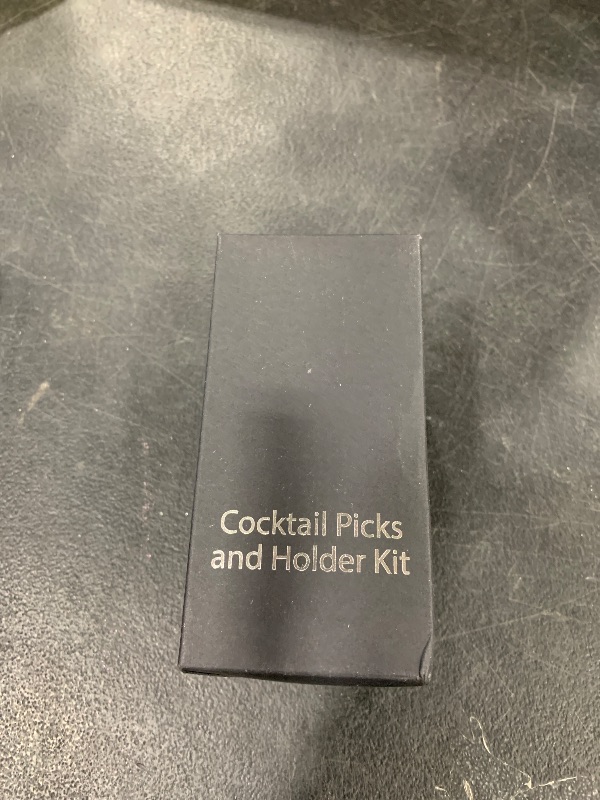 Photo 1 of Metal Cocktail Picks 16Pack+Holder Kit, 304 Stainless Steel Cocktail Toothpicks, Reusable Cocktail Skewers, Garnish Picks Bloody Mary Skewers, Metal Martini Picks for Olives Appetizers Fruit