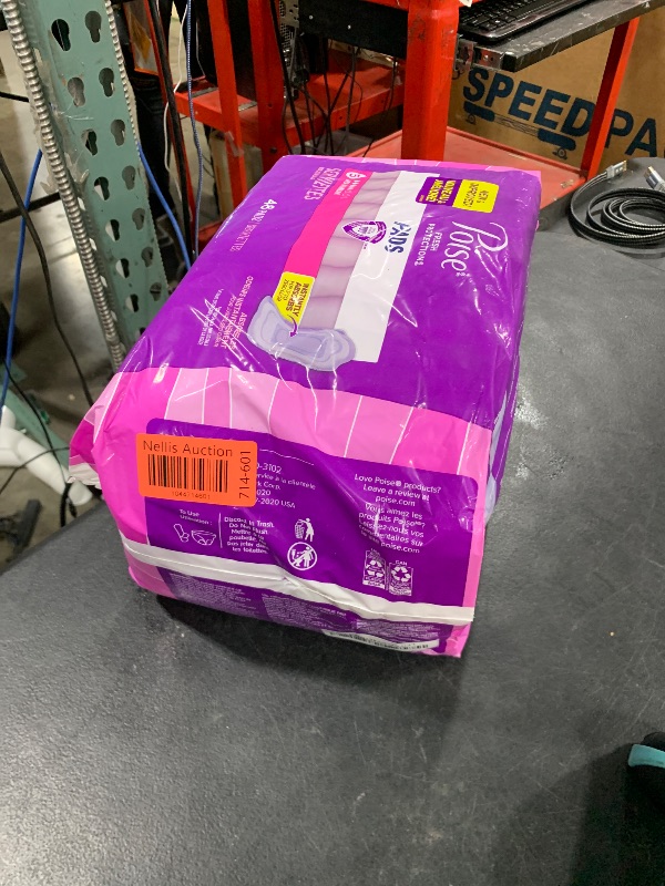 Photo 1 of Poise Incontinence Pads & Postpartum Incontinence Pads, 5 Drop Maximum Absorbency, Regular Length, 48 Count, Packaging May Vary