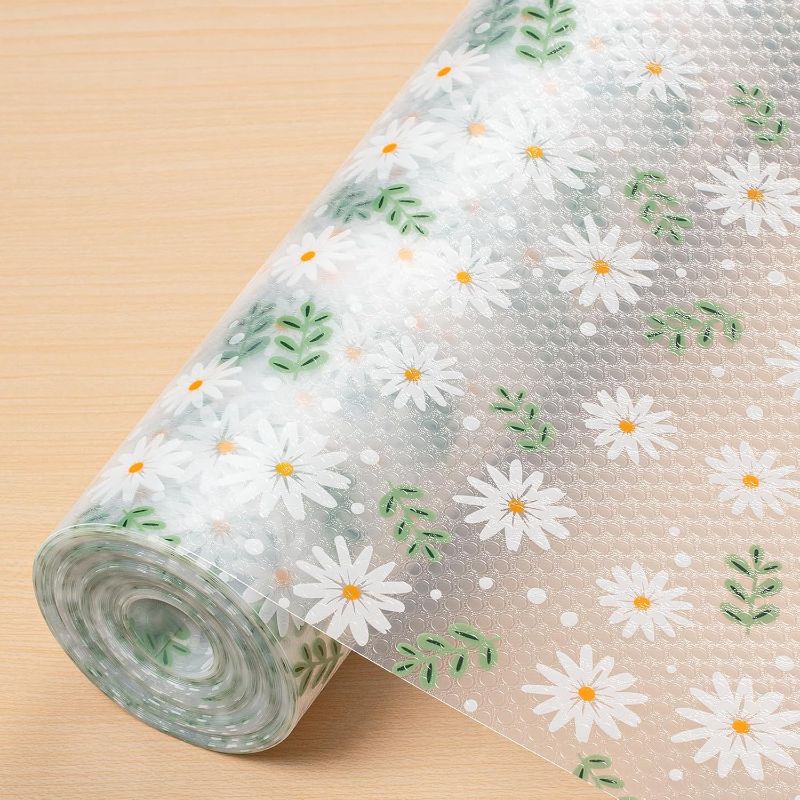 Photo 1 of Cooyes Shelf Liner – Premium Non-Adhesive Cabinet & Drawer Liner for Kitchen – Waterproof Shelf Paper with Modern Pattern – Durable EVA Cabinet Mat – Easy to Cut
