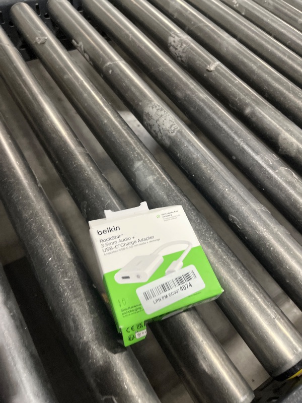 Photo 1 of Belkin Rockstar™ 3.5mm Audio with USB-C Charge Adaptor Included, USB-C Audio Adaptor Compatible with iPad Pro, Galaxy, Note, Google Pixel, LG G6, Sony Xperia, OnePlus and More - White