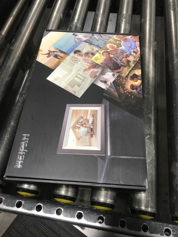 Photo 1 of Frameo-Digital-Picture Frame 10.1 Inch Electronic-Digital Photo Frame with IPS Touch Screen HD Display, Smart WiFi Photos or Videos Farme via Free Frameo APP (Brown Wood Frame)