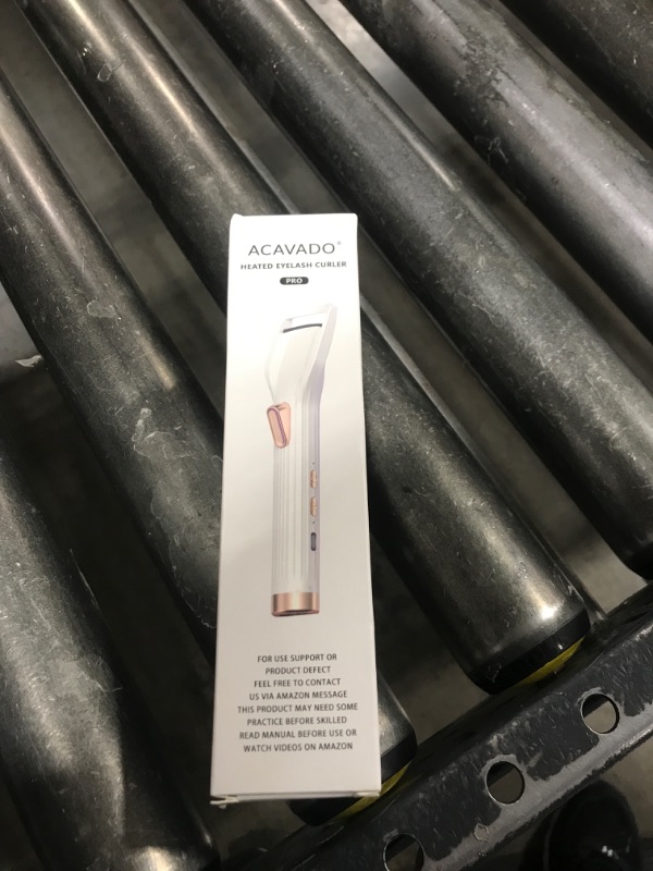 Photo 1 of Heated Eyelash Curler Premium PRO - Fast Heat up in 8s - 24 Hours Long Lasting - Rechargeable Electric Eyelash Curler with Type-C, Innovative L Silicone, 2 Heat Modes, Anti-Burn Eyelid, White-CB
