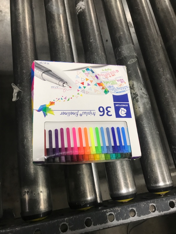 Photo 1 of Staedtler 334C36JBLU Johanna Basford Triplus Fineliner Pens for Adult Coloring Books (Set of 36)