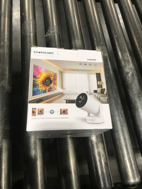 Photo 1 of Magcubic Mini Projector 4K support with WiFi 6 and Bluetooth 5.4, 5w Soundbase Speaker, Auto Vertical Keystone 180°Rotatable Portable Proyector for Home Bedroom Outdoor HY300Pro+