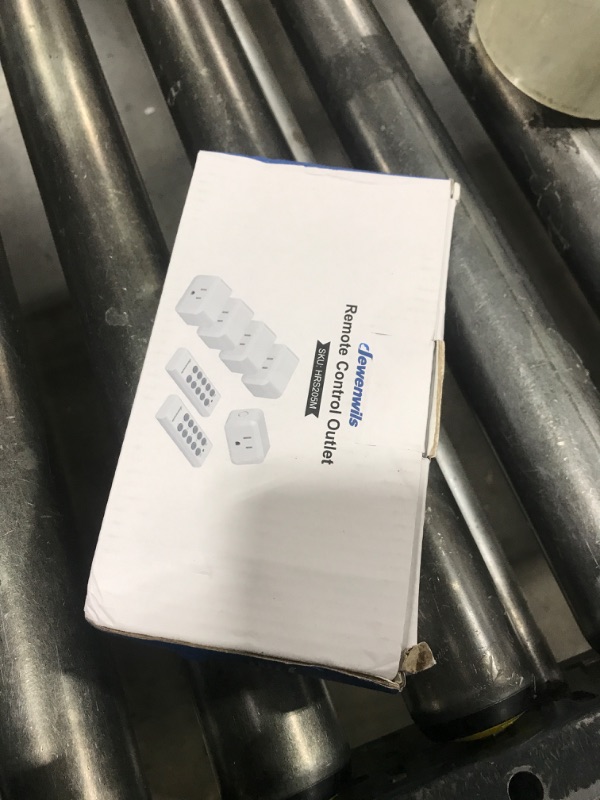 Photo 1 of DEWENWILS Wireless Control Outlet, Programmable and Expandable Electrical Switch, 100FT Range, 125V/15A/1875W Light Switch, FCC Listed, 2 Remote and 5 Outlets