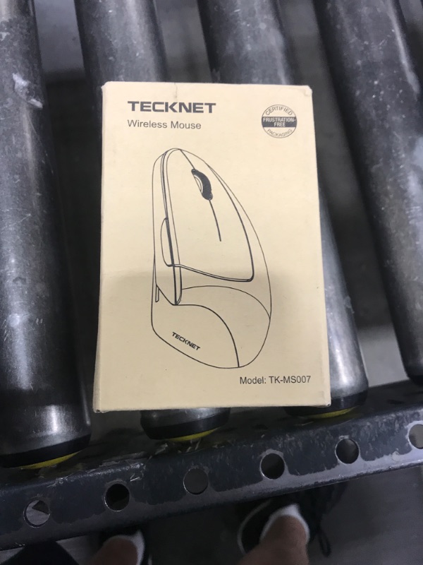 Photo 1 of TECKNET Ergonomic Mouse, Wireless Bluetooth Vertical Mouse, 4800 DPI Optical Tracking, 6 Adjustable DPI, Quiet Clicks, 2.4GHz with USB A Receiver, 6 Buttons, Wide Compatibility - Black