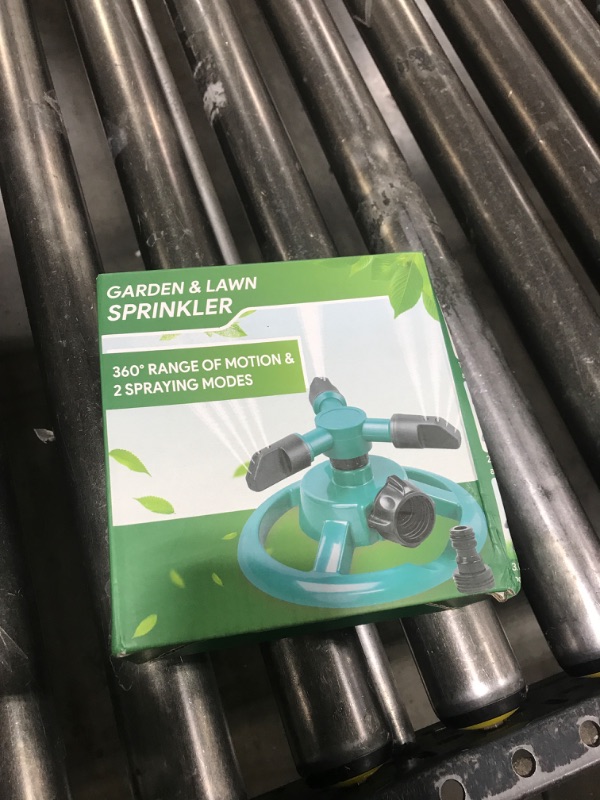 Photo 1 of Sprinklers for Yard, Water Sprinkler for Lawn, 360 Degree Rotating Lawn Sprinkler for Yard Large Area, Yard Sprinklers for Kids, Pets Playing