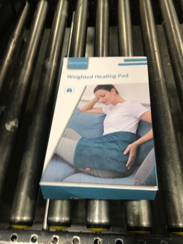 Photo 1 of Comfytemp Weighted Heating Pad for Back & Cramps, Father's Day Gifts, Birthday Gifts for Mom Dad Women Men, 2.2lb Electric Neck Shoulder Heat Pad for Pain Relief, FSA HSA Eligible, 2H Auto-Off, 12x24