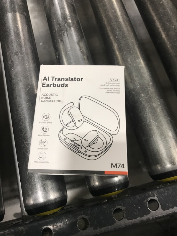 Photo 1 of AI Translation Earbuds, 3-in-1 Multilingual Communication Wireless Earphone, Real-Time Translator for 144 Languages & Dialects, Suitable for Global Business, Tours and Studies, Black
