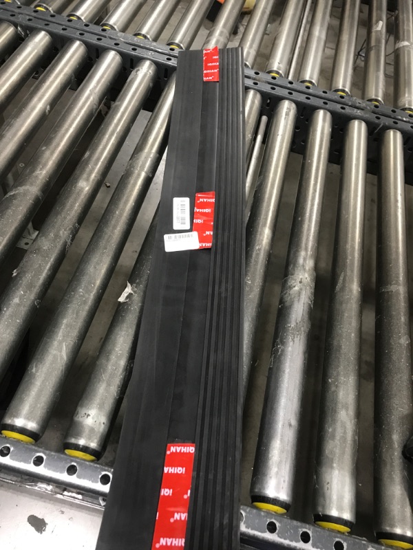 Photo 1 of Nuvium 1" Rise Threshold Ramps for Doorways, 2000 Lbs Load Capacity, 35.5" Wide Natural Rubber Power Wheelchair Ramp is Adjustable and Cuttable for Doorways, Curb, Sweeper, Power Scooters, Bathroom