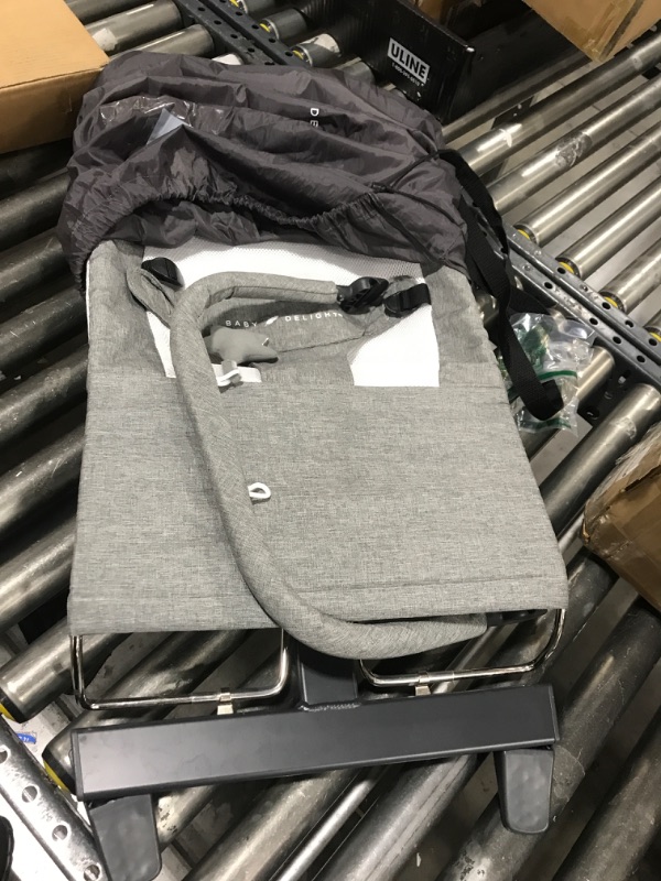 Photo 1 of Baby Delight Alpine Deluxe Portable Bouncer | Infant | 0 – 6 months | Charcoal Tweed