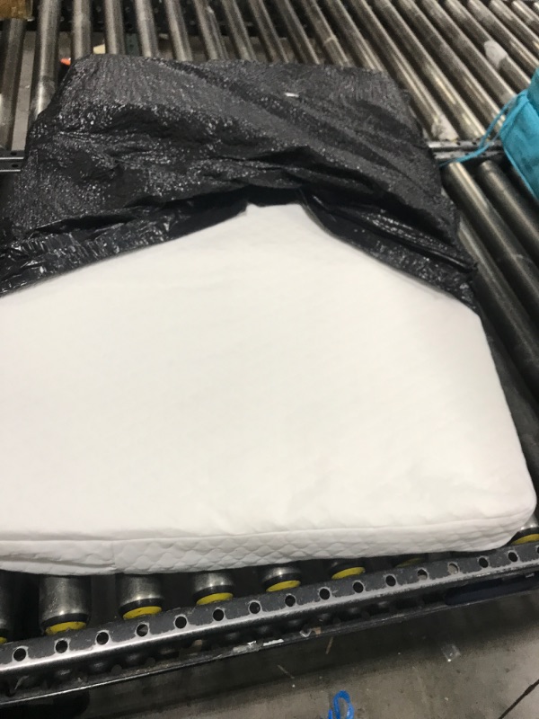 Photo 1 of Criblike 38’’x24’’ Mini Crib Mattress, Dual-Sided Waterproof Breathable Hypoallergenic, Premium Memory Foam & High Density Foam, Portable Travel Crib Mattress, Fits Mini and Portable Cribs, White
