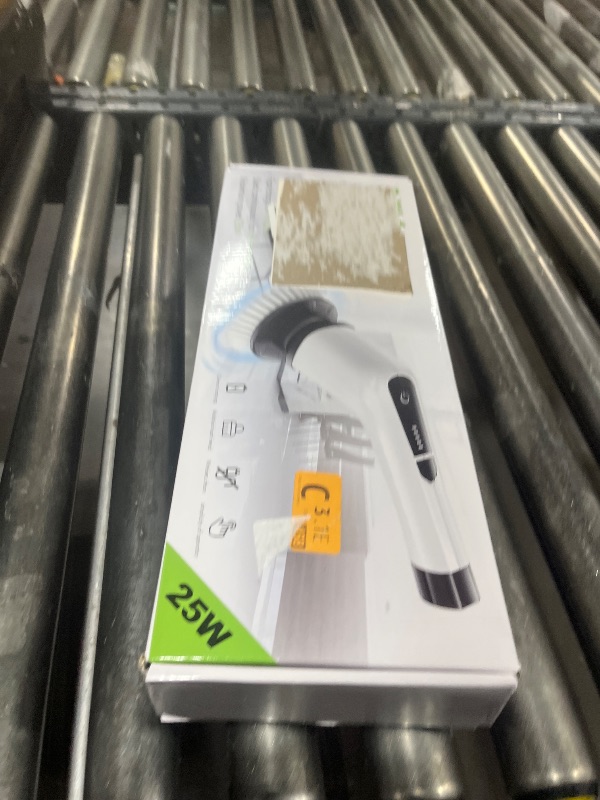 Photo 1 of Bomves Electric Spin Scrubber, Cordless Cleaning Brush Scrubber for Home, 400RPM/Mins-8 Replaceable Brush Heads-90Mins Work Time, 3 Adjustable Size, 2 Speeds for Bathroom Shower Bathtub Glass Car