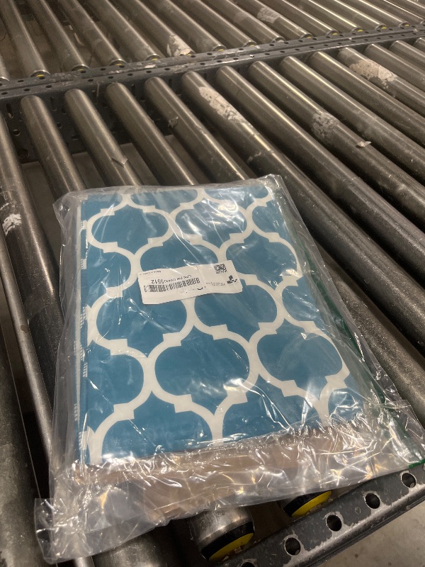 Photo 1 of Smiry Rectangle Table Cloth, Waterproof Vinyl Tablecloth with Flannel Backing for Rectangle Tables, Wipeable Spillproof Plastic Tablecloths for Dining, Camping, Indoor and Outdoor 52"x70", Teal