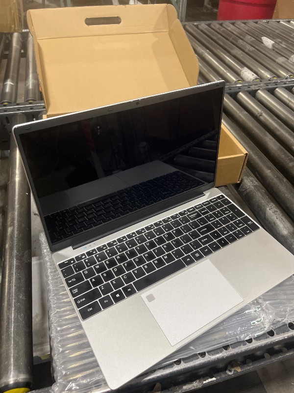 Photo 1 of VGKE 15.6" Laptop Computer, Full HD 1920 * 1080p Laptop with Backlit Keyboard, Celeron Quad-Core J4125 Processor, 12GB DDR4 RAM 256GB SSD, Webcam, Fingerprint Reader, Silver