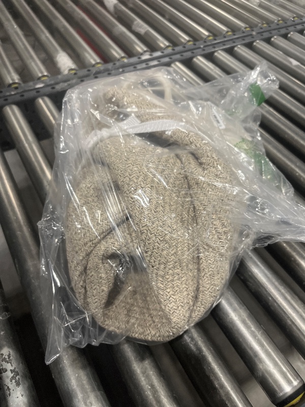 Photo 1 of XUANGUO Large Cotton Rope Basket Blankets Basket Living Room 22"x14" Toy Baskets for Kids Rope Storage Basket for Nursery Woven Laundry Baskets for Clothes Towels Baby Toy Storage round white brown