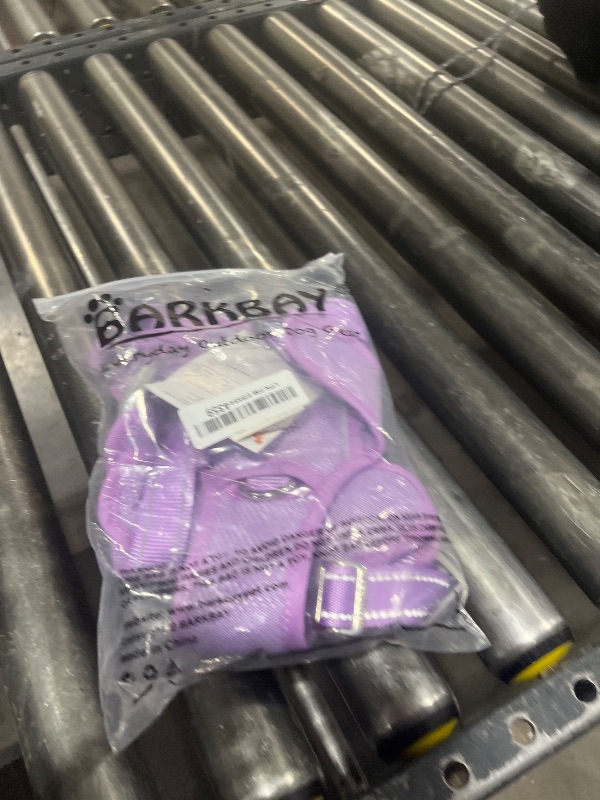 Photo 1 of BARKBAY Dog Harness No Pull with ID Tag Pocket - Heavy Duty, Reflective, Easy Control for Large Dogs (Violet Purple,L)