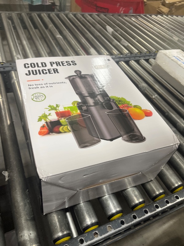 Photo 1 of Juicer Machines with 5.8" Large Feed Chute, Cold Press Juicer For Whole Vegetables and Fruits, 400W Professional Slow Masticating juicer Easy to Clean for Batch Juicing (Titanium Gray)