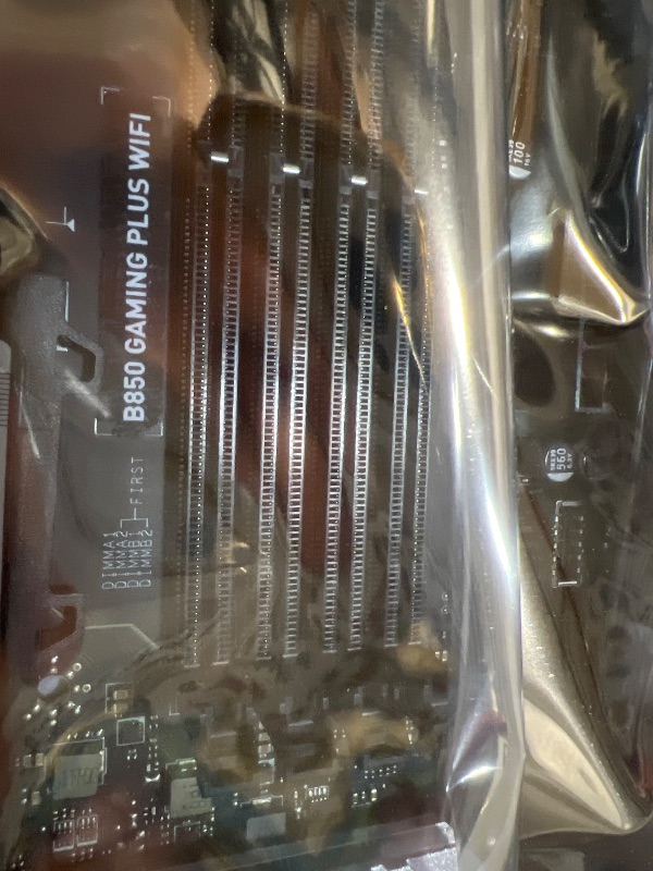 Photo 1 of MSI B850 Gaming Plus WiFi Motherboard, ATX - Supports AMD Ryzen 9000/8000 / 7000 Processors, AM5 - DDR5 Memory Boost 8200+ MT/s (OC), PCIe 5.0 x16 & 4.0 x16, M.2 Gen5, Wi-Fi 7, 5G LAN