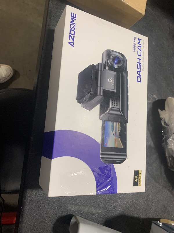 Photo 1 of AZDOME M550 Pro 4K Dash Cam Front and Rear, Free 64GB Card, 5GHz Wi-Fi GPS Car Camera, 3.18'' IPS Screen Dashcam, APP Control 150° Wide Angle, WDR Night Vision, G-Sensor Parking Mode