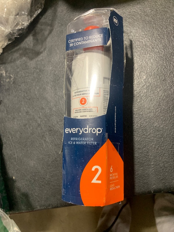 Photo 1 of Everydrop by Whirlpool Ice and Water Refrigerator Filter 2, EDR2RXD1, Single-Pack
