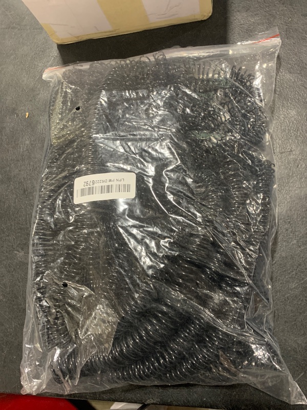 Photo 1 of Leinuosen 120 Pack Plastic Spiral Binding Coils Kit Spirals Multi Size Coils for Binding Binder Combs Spines(1/4 5/16 3/8 1/2 5/8 3/4 Inch,Black)