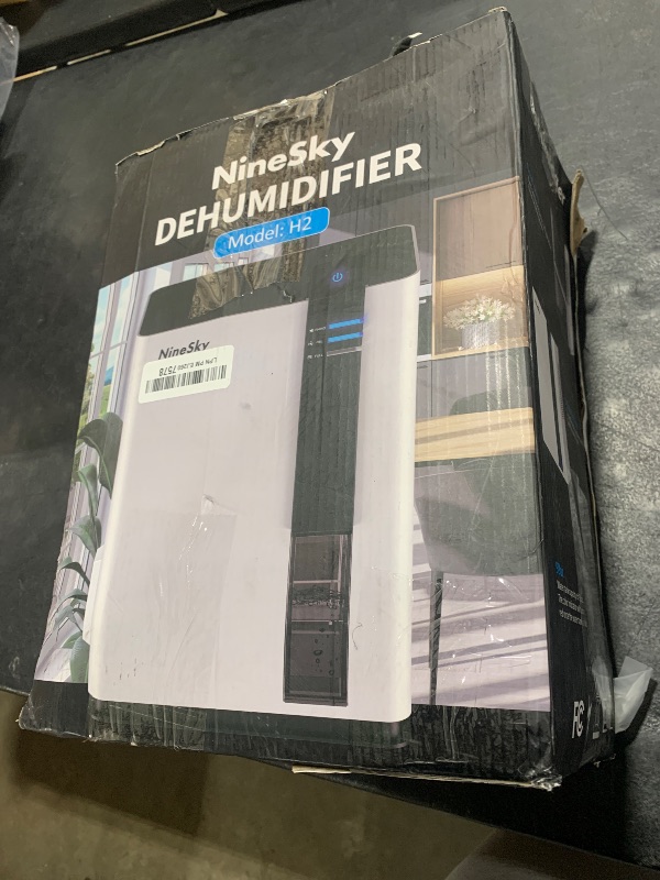 Photo 1 of NineSky Dehumidifier for home, 98 OZ Dehumidifier for Room, Dehumidifiers for Bathroom, Bedroom, Basement (800 sq. ft.) with Auto Shut Off, 5 Colors LED Light(H2 White)