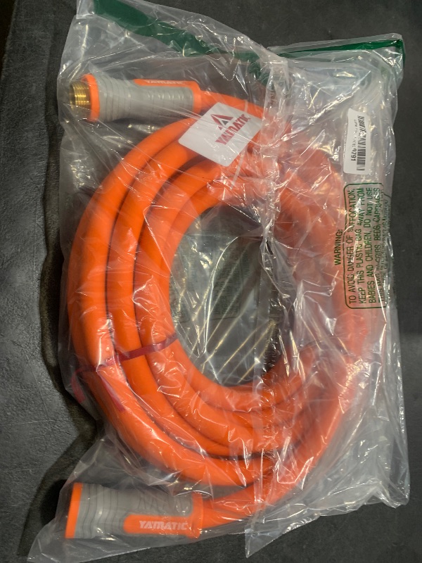Photo 1 of YAMATIC Heavy Duty Garden Hose 5/8 in x 30 ft with Swivel Fitting, Super Flexible Water Hose, All-weather, Lightweight, Burst 600 PSI