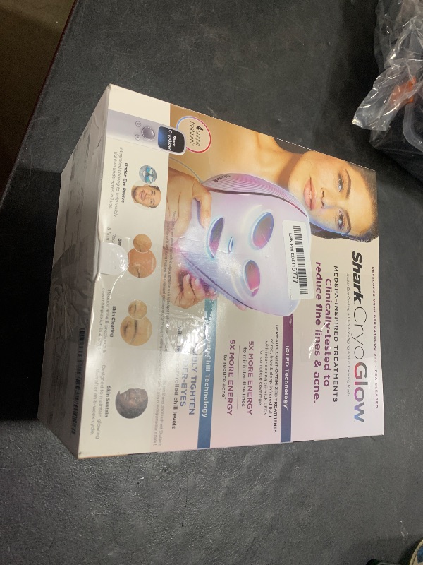 Photo 1 of Shark CryoGlow LED Face Mask (FSA/HSA Eligible*) with Under-Eye Cooling, Anti-Ageing & Blemish Repair, Red & Blue LED, Infrared Light Therapy, USB-C, Remote Control, Storage Bag, Lilac Chill
