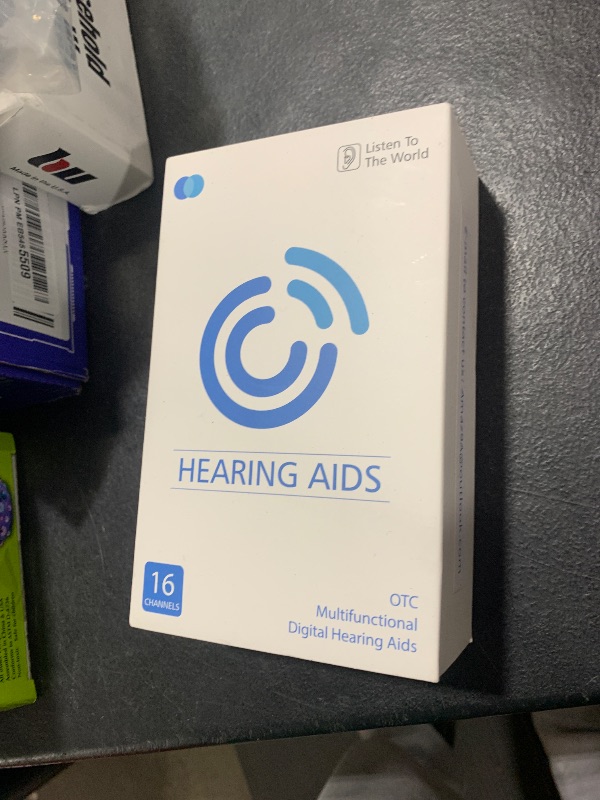 Photo 1 of Hearing Aids, Rechargeable Digital Hearing Aids for Seniors, Noise Cancelling with 16-Channel Sound Processing, Invisible Hearing Aids for Men Women with Charging Case (1, skin)