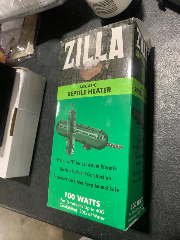 Photo 1 of Zilla Aquatic Reptile Heater, Fully Submersible, Auto-shut Off, for Terrariums up to 40 Gallons