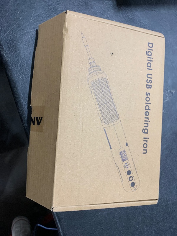 Photo 1 of ANBES Cordless Soldering Iron Kit - 5V 8W USB Rechargeable Solder Iron Pen with Digital Display & LED Spotlight, Adjustable Temperature, Auto-Sleep Mode, Portable Soldering Tools for Electronics