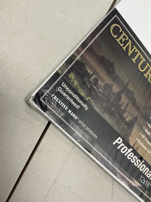 Photo 1 of See notes!!!!Centurion Deluxe Professional Oil Primed Linen Canvas Panels - 12x16-3 Pack of Linen Canvases for Painting, Artwork and More