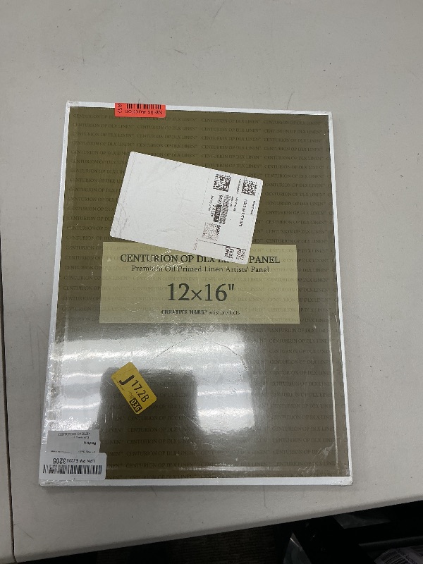 Photo 1 of See notes!!!!Centurion Deluxe Professional Oil Primed Linen Canvas Panels - 12x16-3 Pack of Linen Canvases for Painting, Artwork and More