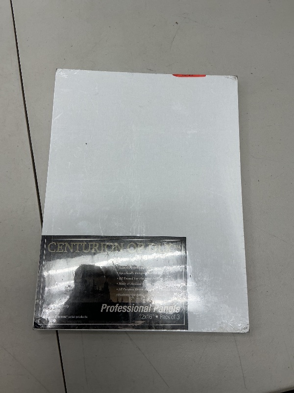 Photo 1 of See notes!!!!Centurion Deluxe Professional Oil Primed Linen Canvas Panels - 12x16-3 Pack of Linen Canvases for Painting, Artwork and More