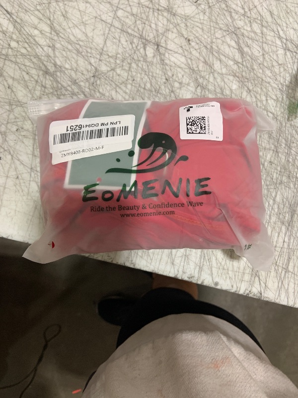 Photo 1 of Eomenie Women's One Piece Swimsuits Tummy Control Cutout High Waisted Bathing Suit Wrap Tie Back 1 Piece Swimsuit Red