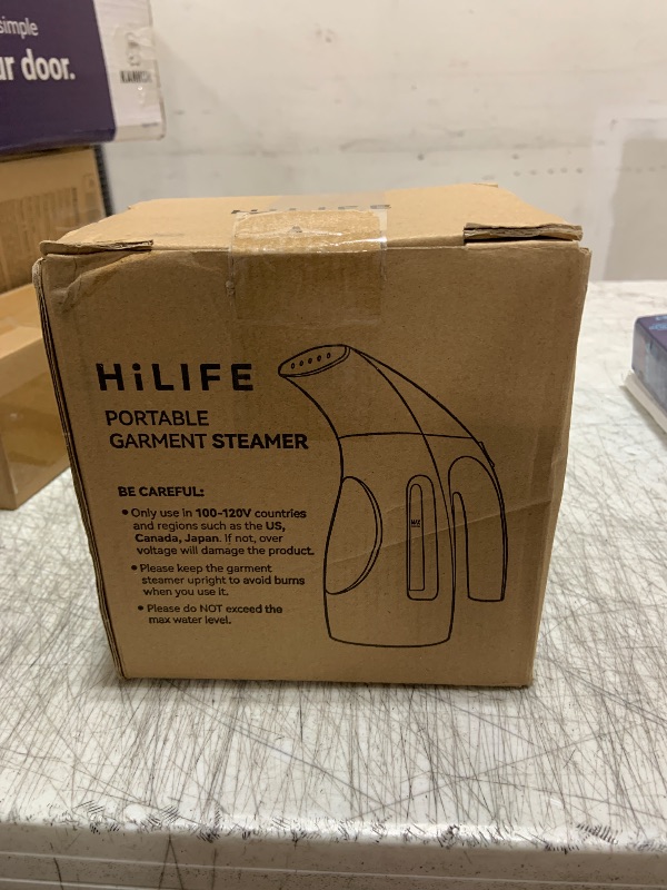 Photo 1 of HiLIFE Steamer for Clothes, Portable Handheld Design, 240ml Big Capacity, 700W, Strong Penetrating Steam, Removes Wrinkle, for Home, Office(ONLY FOR 120V)