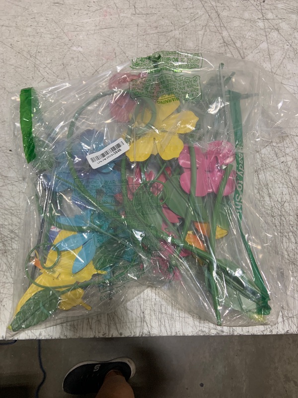Photo 1 of YEAHOME Garden Decor for Outside, 2 Pack 37“ Metal Butterfly Garden Stakes Spring Decor, Colorful Look & Personalities Flowers Yard Art for Outdoor Lawn Backyard Porch Patio Decorations