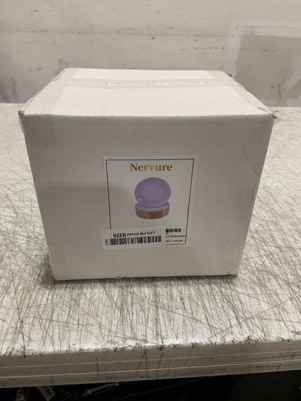 Photo 1 of Nervure 100Pieces White with Gold Rim Plastic Plates - 7.5inch Disposable Gold Salad/Dessert Plate - White and Gold Plastic Plates Ideal for Wedding & Party & Father's Day